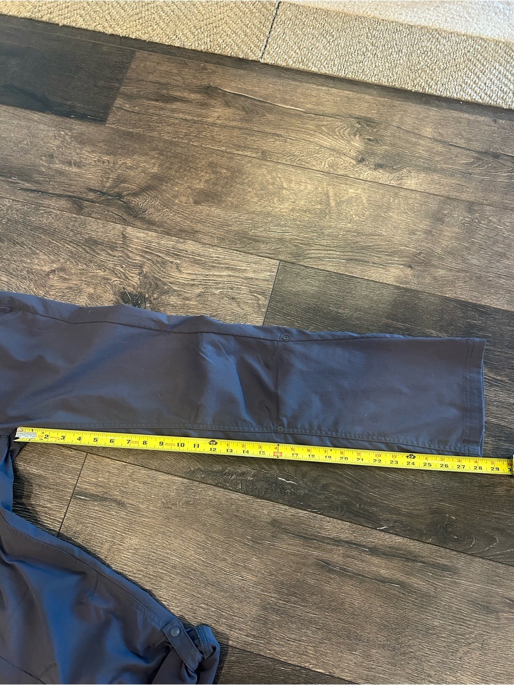 prAna Halle Pant Sz 4 Short Charcoal Hiking Pants Roll-Up - Picture 9 of 10